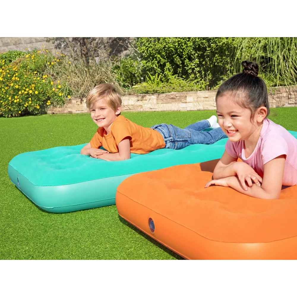 stabilna konstrukcja materaca bestway z widocznym zaworem blokującym