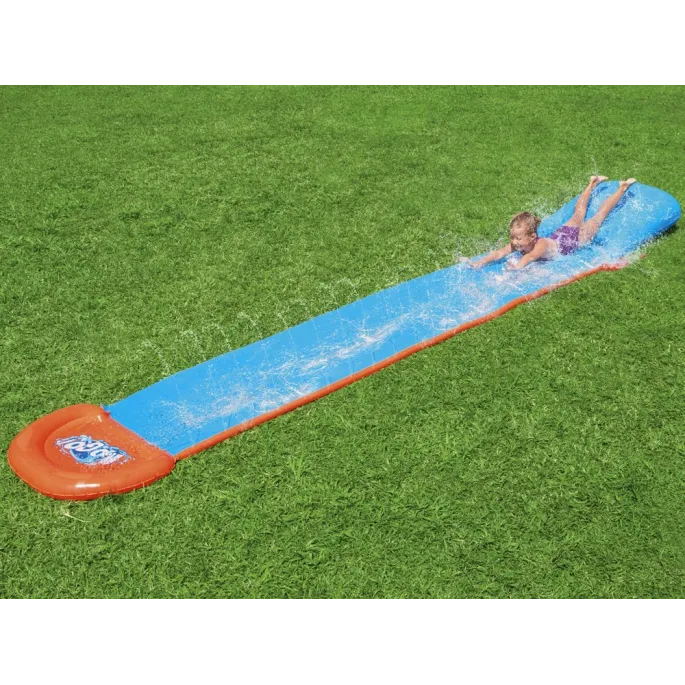 Szczegół montażu z zaczepem na wąż w ślizgu wodnym Bestway