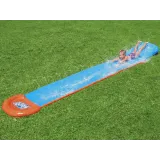 Szczegół montażu z zaczepem na wąż w ślizgu wodnym Bestway