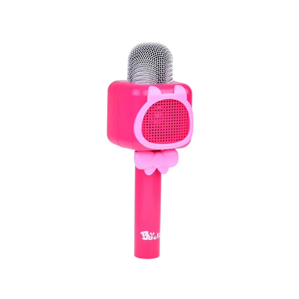 Zbliżenie na panel sterujący mikrofonu karaoke Bluetooth