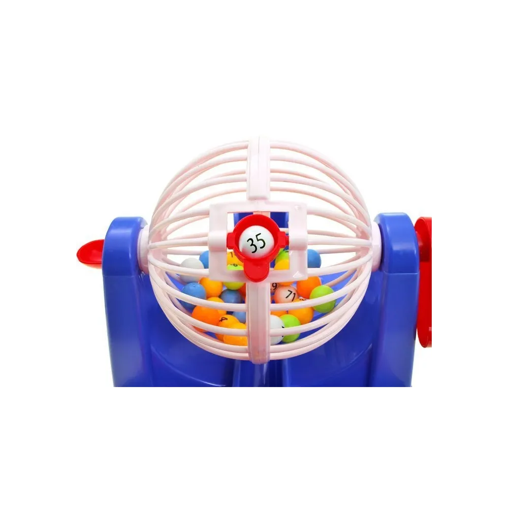 maszyna losująca do gry BINGO w trakcie losowania liczby