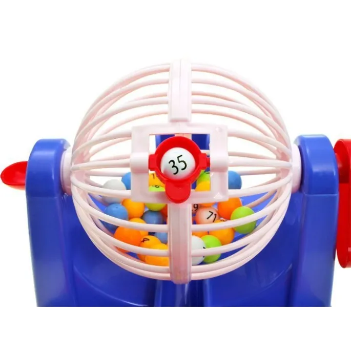 maszyna losująca do gry BINGO w trakcie losowania liczby