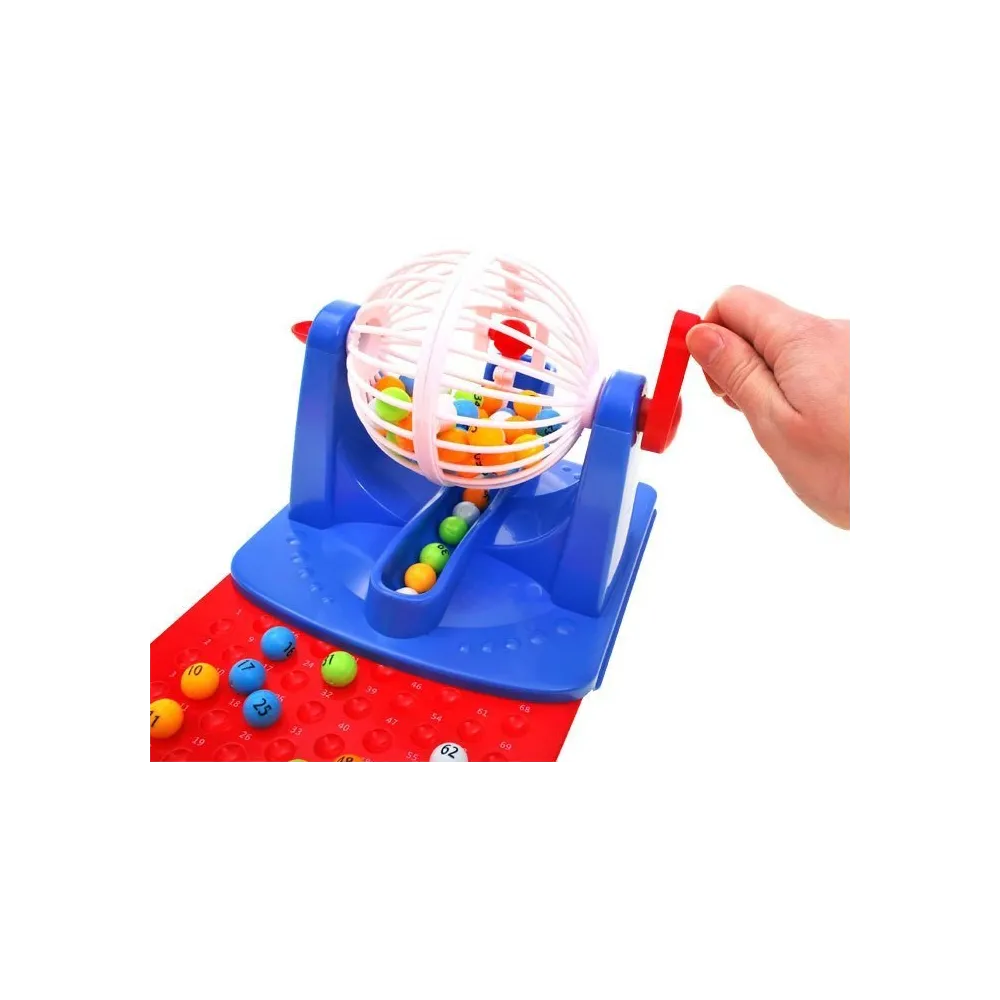 rozkładane karty do gry BINGO z widocznymi polami liczbowymi