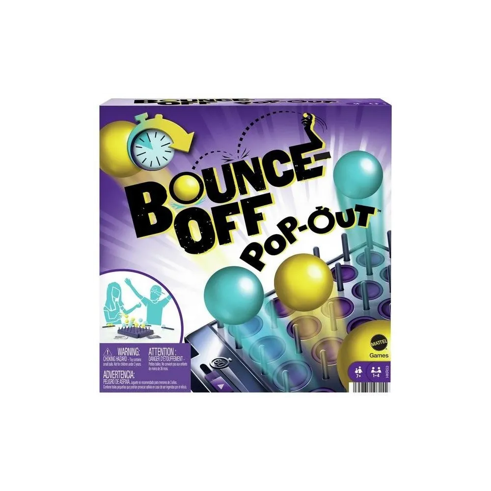 Gra Bounce Off: Pop Out z dynamiczną planszą i kolorowymi piłeczkami