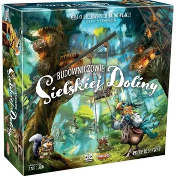 Plansza z elementami trójwymiarowej gry Budowniczowie Sielskiej Doliny