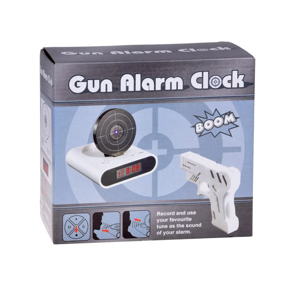 gra zręcznościowa z budzikiem i tarczą podczas użycia