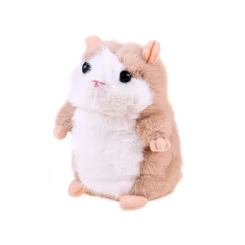 Chomik pluszowy podrygujący podczas zabawy