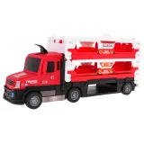 Detal gumowych opon ciężarówki zapewniających stabilność podczas zabawy