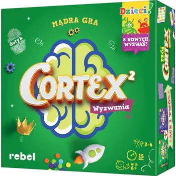 elementy gry Cortex dla Dzieci 2 REBEL z kolorową układanką mózgu