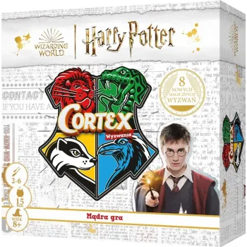 Gra Cortex Harry Potter REBEL z zestawem kart i układanką z herbem Hogwartu