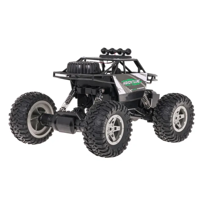 Zbliżenie na metalową karoserię modelu Crawler Rock SHAKE R/C