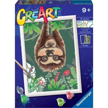 zestaw malowania po numerach dla dzieci z kolorowym motywem głową w dół