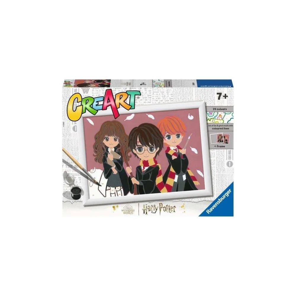 zestaw do malowania po numerach z motywem Harry Potter dla dzieci