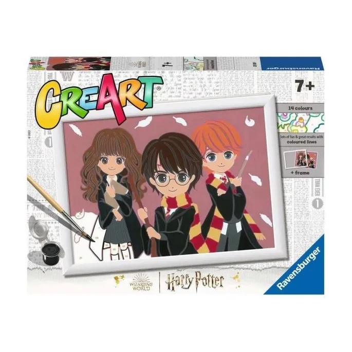 zestaw do malowania po numerach z motywem Harry Potter dla dzieci