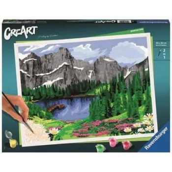 zestaw do malowania po numerach CreArt Premium Dolomity z akcesoriami