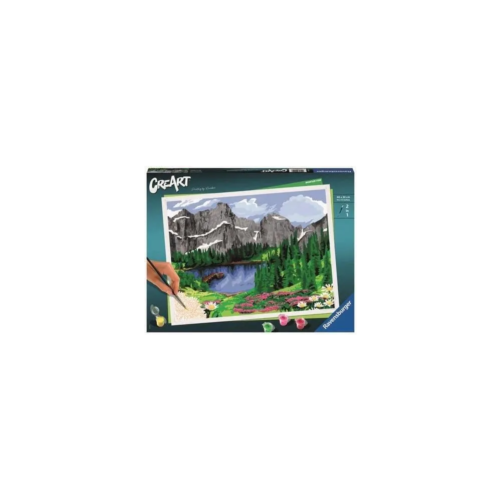 zestaw do malowania po numerach CreArt Premium Dolomity z akcesoriami