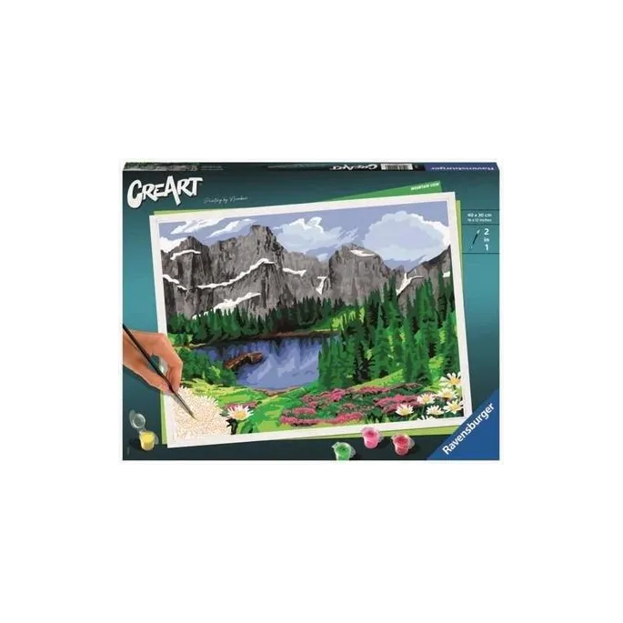 zestaw do malowania po numerach CreArt Premium Dolomity z akcesoriami