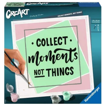 zestaw do malowania po numerach creart moments z akcesoriami na białym tle