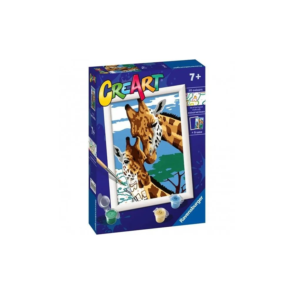 Zestaw CreArt: Rude kocięta z motywem dwóch rudych kociąt do malowania po numerach