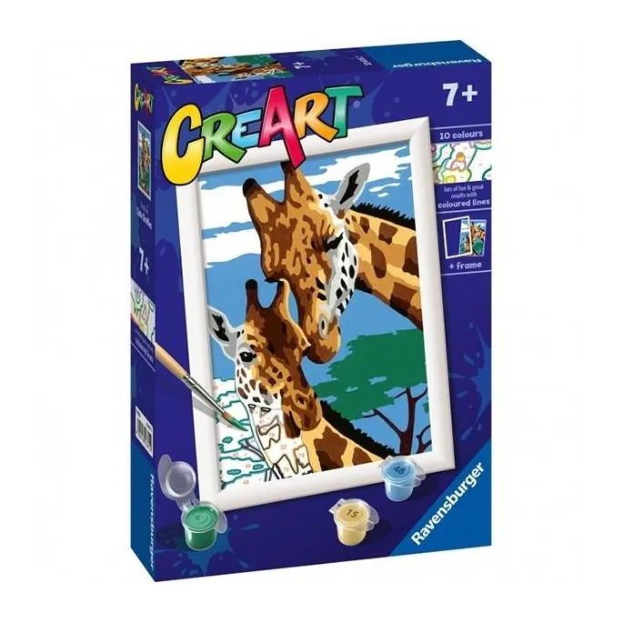 Zestaw CreArt: Rude kocięta z motywem dwóch rudych kociąt do malowania po numerach