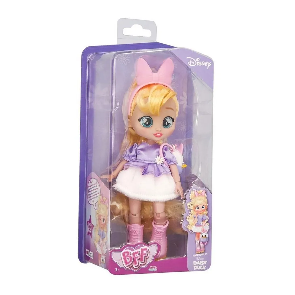 lalka Cry Babies BFF Disney Daisy z kolorowymi akcesoriami do stylizacji