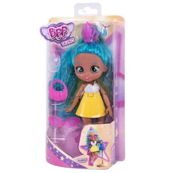 Lalka stylistka mody Cry Babies BFF Elodie w modnym stroju z długimi włosami