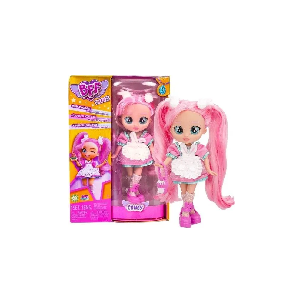 Lalka Cry Babies BFF Szef kuchni Coney z długimi, czesanymi włosami