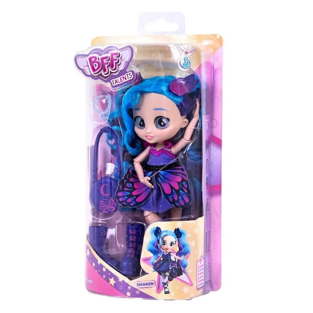 Lalka Tancerka Shannon z serii Cry Babies BFF w modnym stroju i z długimi włosami