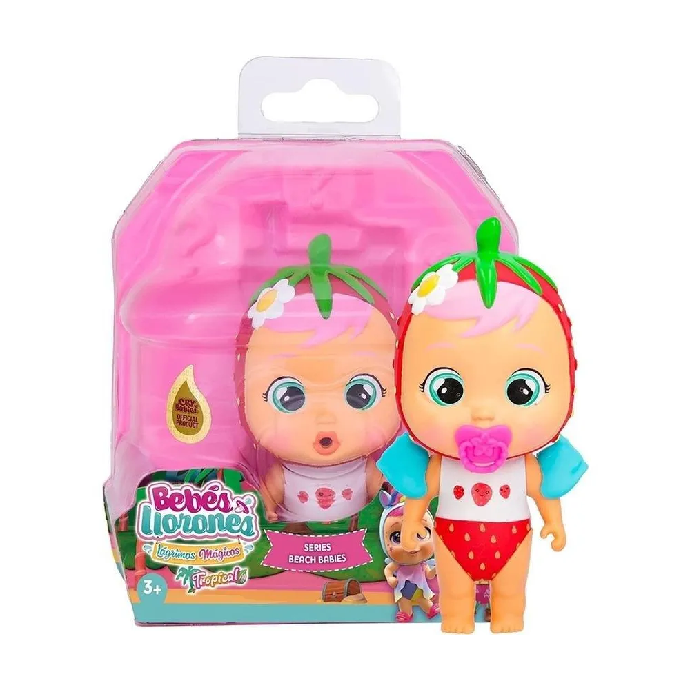 Figurka Cry Babies Magic Tears Beach Babies Ella w stroju kąpielowym z akcesoriami