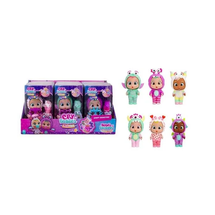 Kolorowa laleczka Cry Babies Magic Tears Jumpy Monsters w stroju potworka