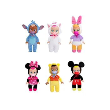 Miękka lalka Cry Babies Tiny Cuddles Disney mix z detalami inspirowanymi bajkami