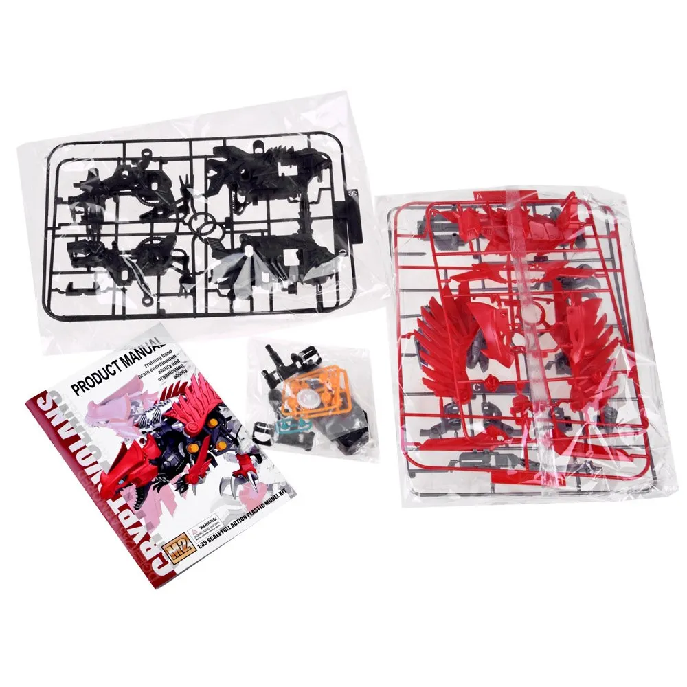 Zestaw części i instrukcja przed montażem Raptora