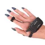 detal głowy dinozaura z widocznym grzebieniem i oczami