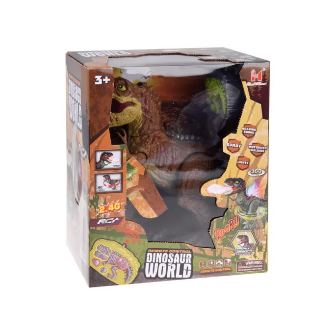 zabawka t-rex podczas wydawania odgłosów ryku