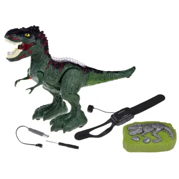 Dinozaur zdalnie sterowany gestem pilot RC 2w1 zieje ryczy świeci RC0625 ZI