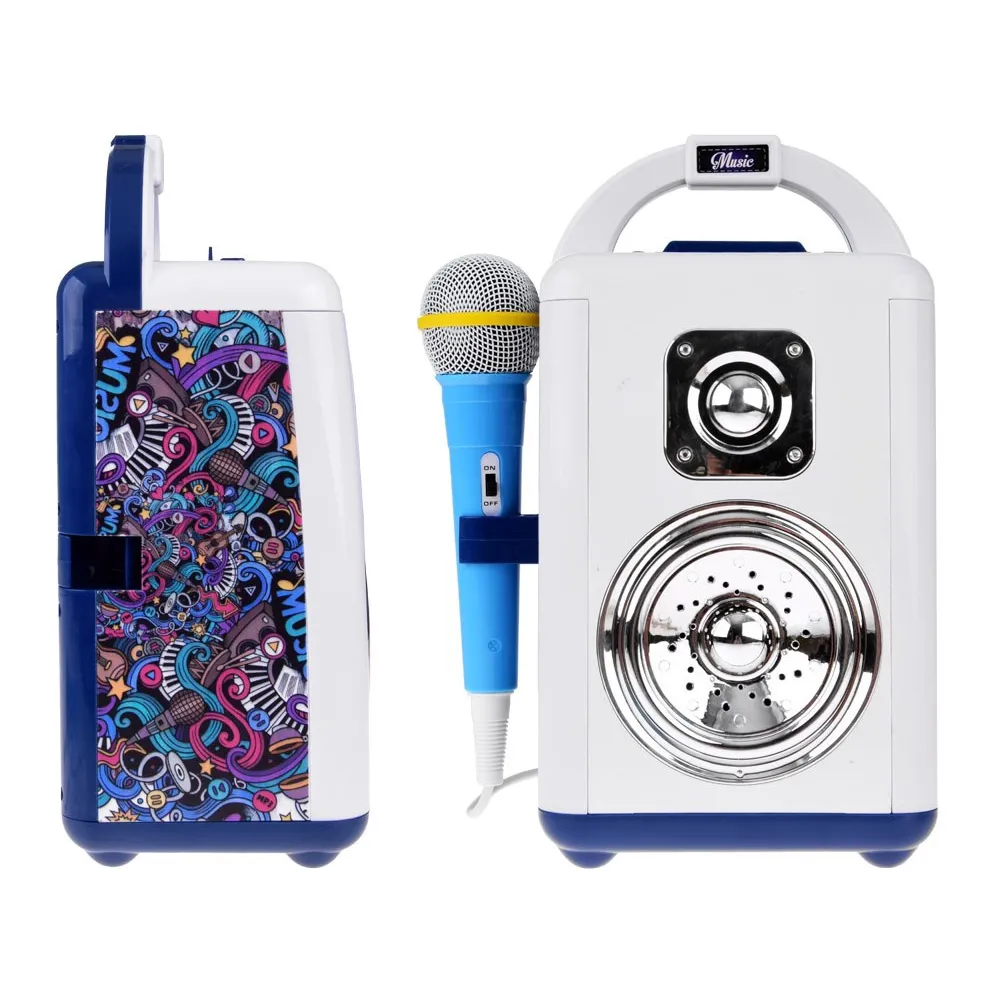 Kolorowe światła disco podczas działania głośnika dla dzieci