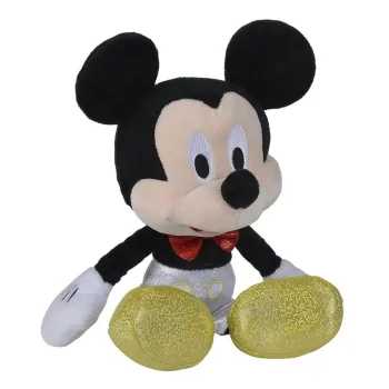 Pluszowy Mickey Mouse 25 cm z błyszczącymi detalami i elegancką muchą