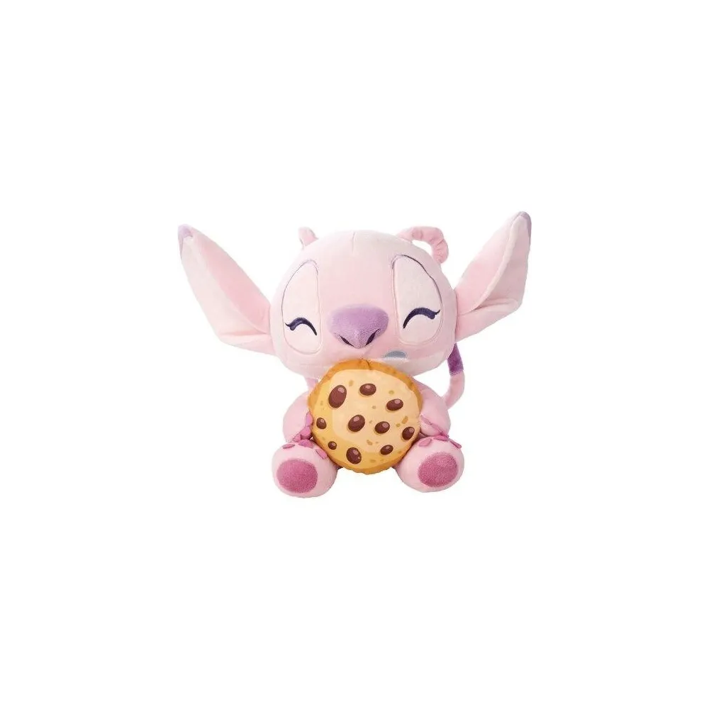 Pluszowa Angel z ciastkiem 25 cm z serii Lilo & Stitch, widok produktu z przodu