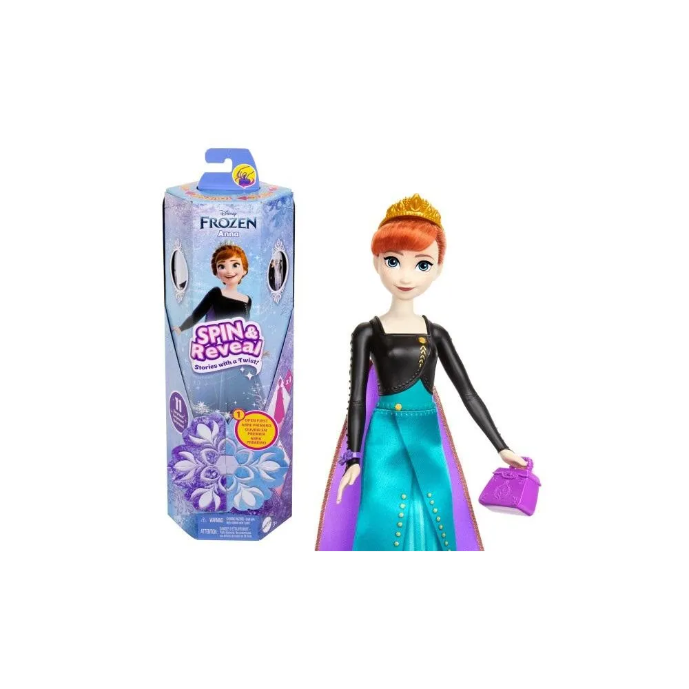 Lalka Anna z Krainy Lodu Disney z akcesoriami i kolorową scenerią