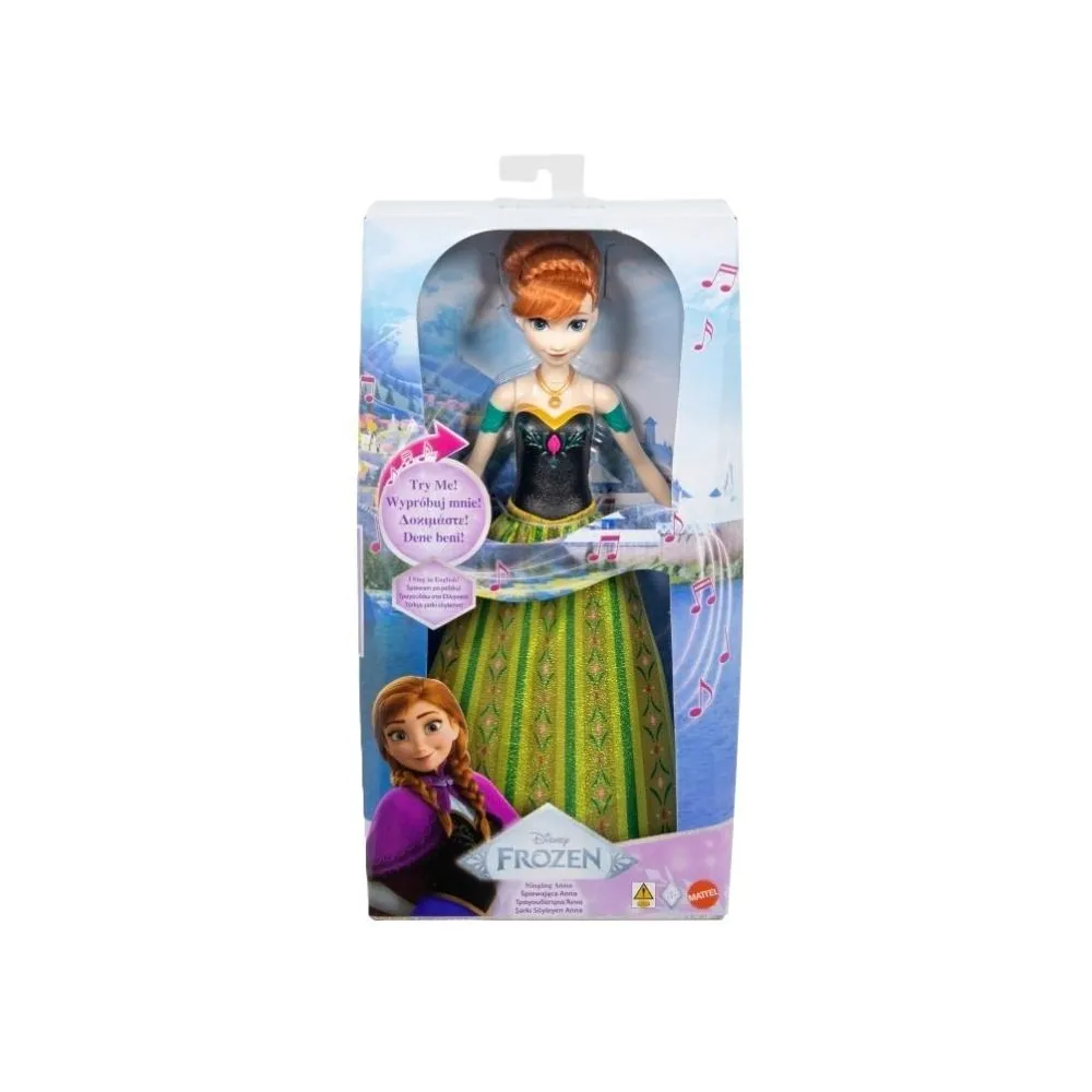 Śpiewająca lalka Księżniczka Anna z filmu Kraina Lodu, w oryginalnym stroju