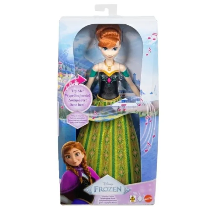 Śpiewająca lalka Księżniczka Anna z filmu Kraina Lodu, w oryginalnym stroju