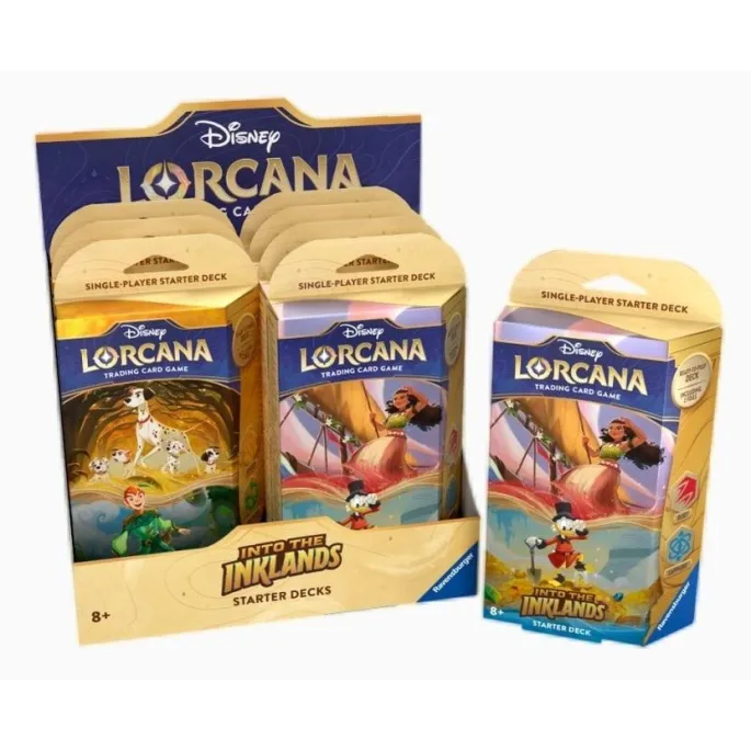 Pudełko Disney Lorcana Set03 z ośmioma gotowymi do gry zestawami startowymi