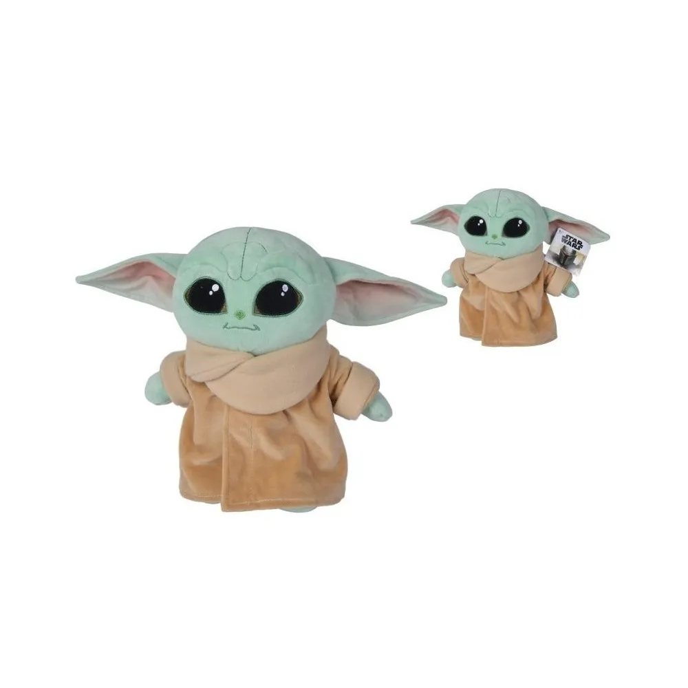 pluszowy Baby Yoda 25 cm inspirowany Mandalorianem na białym tle