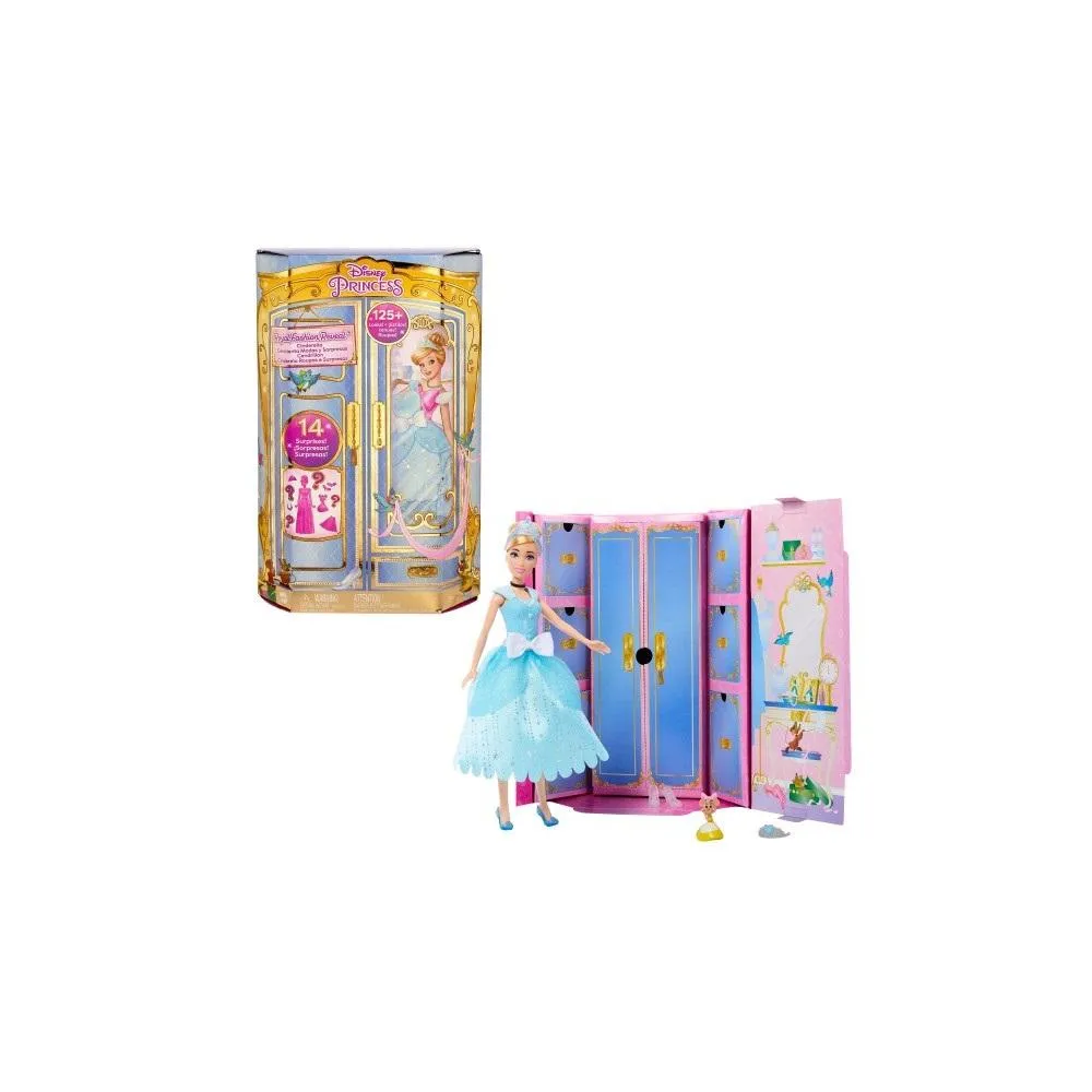 Lalka Kopciuszek Disney Princess ze stylizowanymi ubrankami i figurką przyjaciela