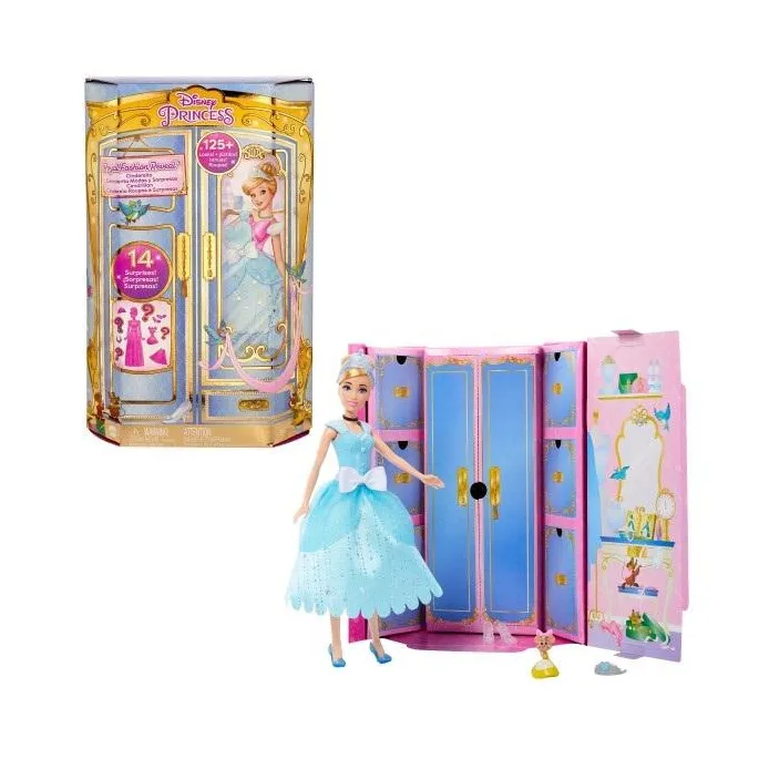 Lalka Kopciuszek Disney Princess ze stylizowanymi ubrankami i figurką przyjaciela