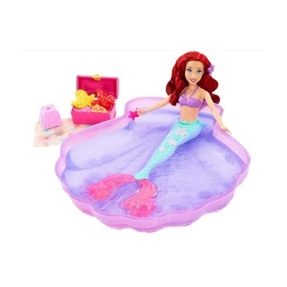 Zestaw Disney Princess Wodna zabawa Arielki z lalką, basenem i akcesoriami