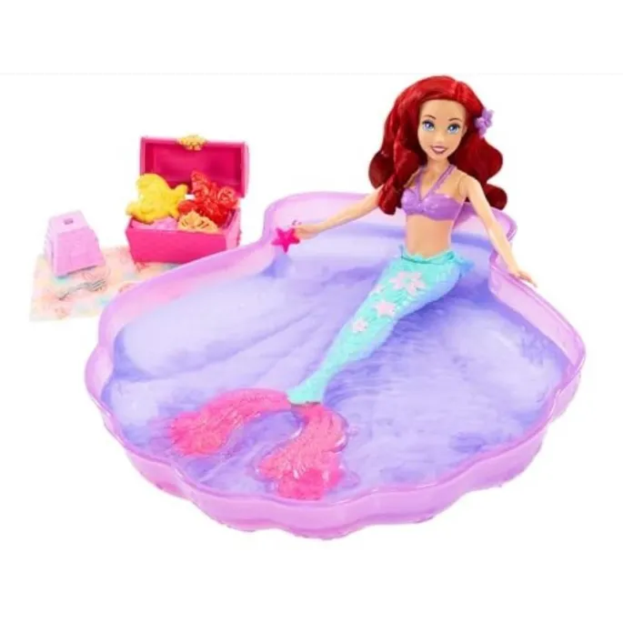 Zestaw Disney Princess Wodna zabawa Arielki z lalką, basenem i akcesoriami