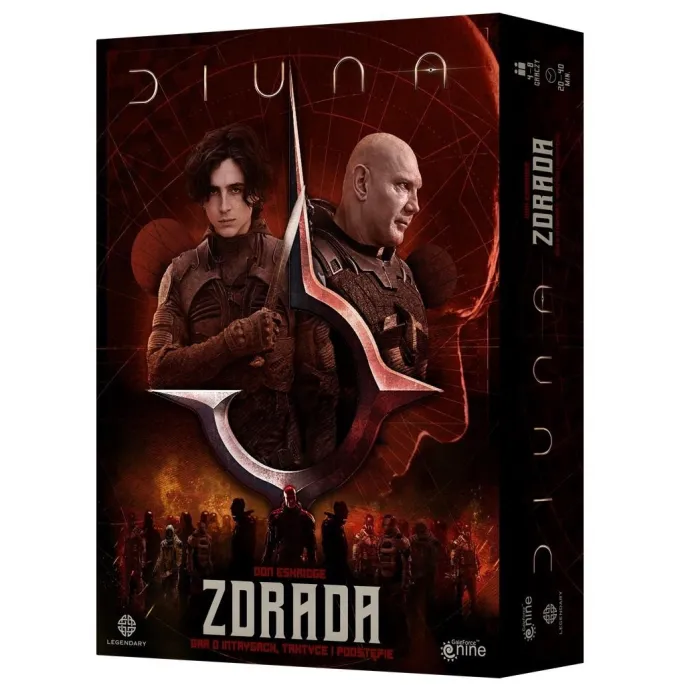 Gra planszowa Diuna: Zdrada z motywem rywalizacji rodów na pustynnej planecie