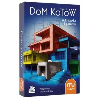 Dom Kotów MUDUKO – opakowanie gry kościanej na białym tle