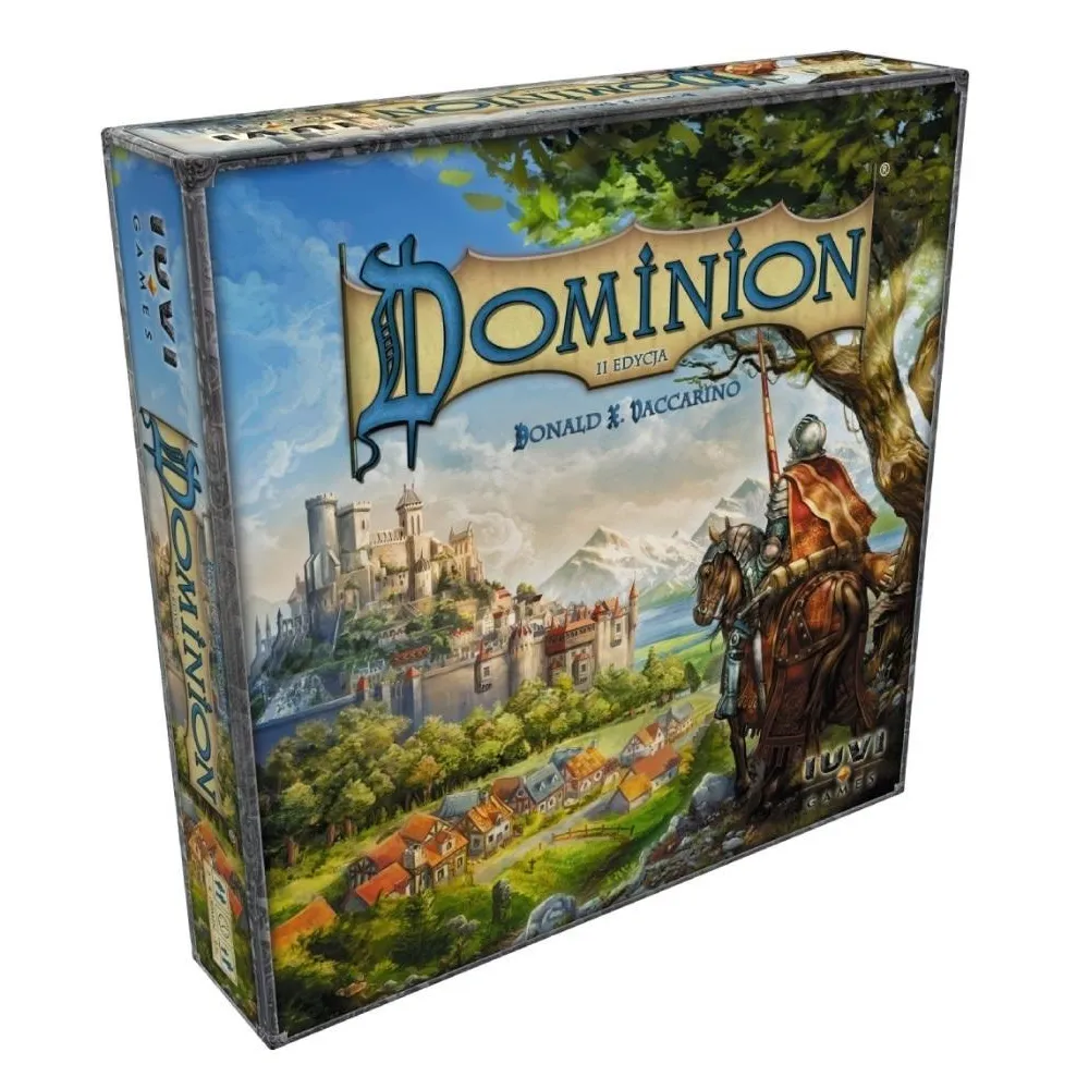 Dominion II edycja – pudełko z grą karcianą i zestawem 500 kart